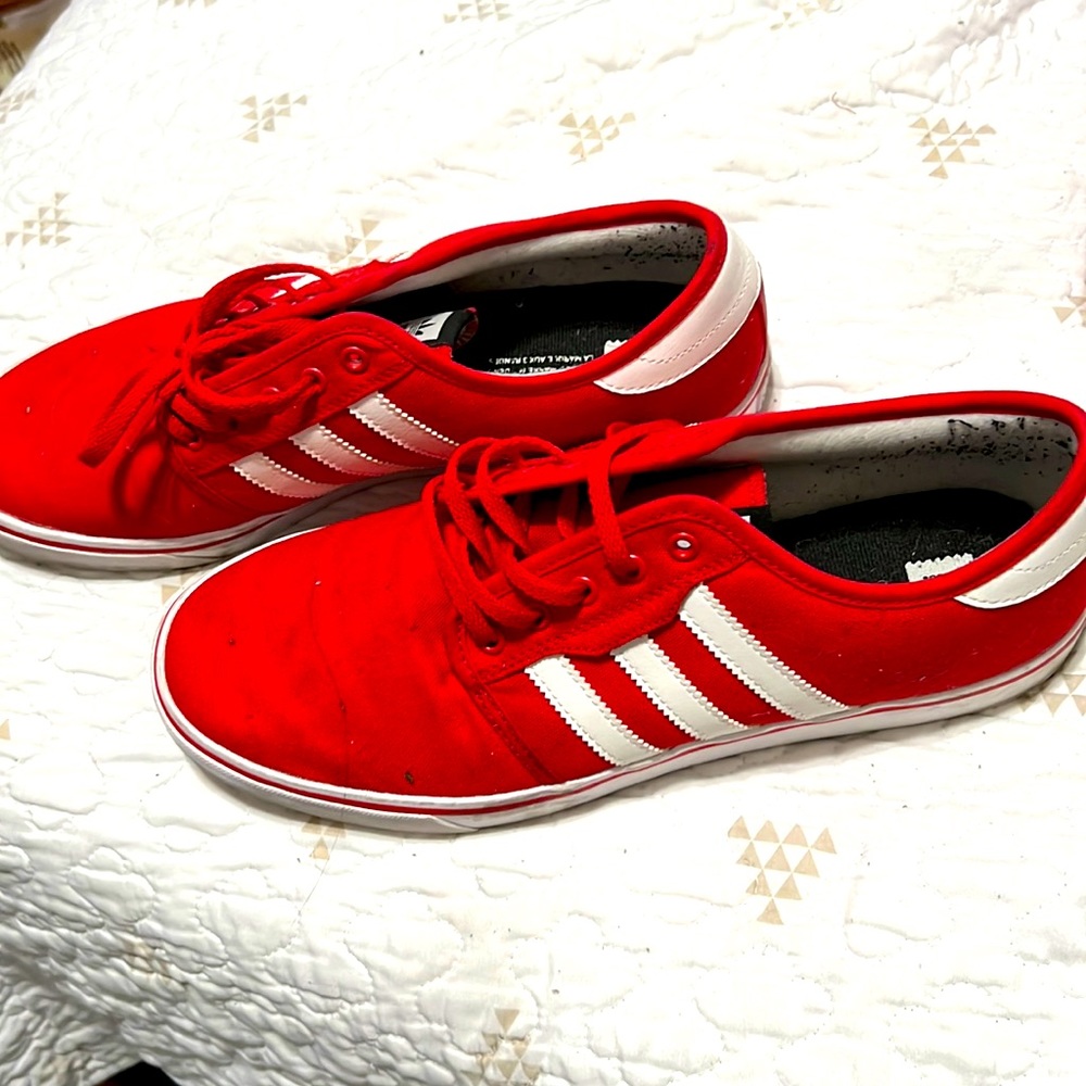 Red adidas mens 12